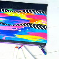 Image 3 of Rainbow Feather Pencil Case