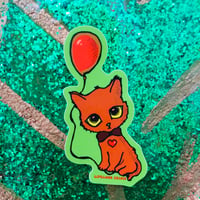 Orange cat sticker