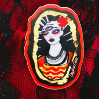 Image 1 of “Red Lady” Sticker