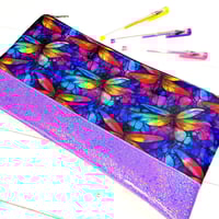 Image 1 of Rainbow Dragonfly Pencil Case