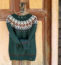 Image 4 of Into the wild - Tweed wool sweater - Emerald green - Ready to ship