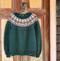 Image 5 of Into the wild - Tweed wool sweater - Emerald green - Ready to ship