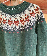 Image 1 of Into the wild - Tweed wool sweater - Emerald green - Ready to ship