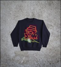 Image 1 of 'Gimme' Navy Crew Neck Jumper 