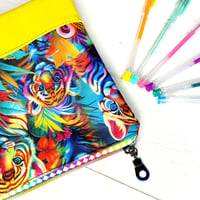 Image 2 of Rainbow Tiger Pencil Case