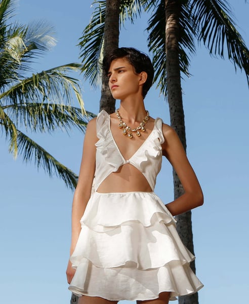 Image of Pinnacle Dress. White. By Ixiah. 