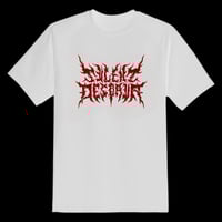 Silent Despair T-Shirt (White Red)