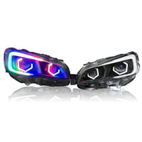 Image 1 of 15-21 WRX Base | Premium Quad Hex Halo & BiLED Projectors Retrofitted Headlights