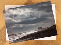 Aldeburgh Greeting Card. 'Aldeburgh Beach on a Stormy Day'