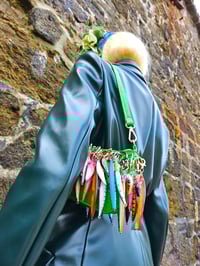 Image 7 of 🎀 FISHING CAPSULE 🎀 GREEN FISHES & HEARTS CHARMS KEYCHAINS SHOULDER BAG