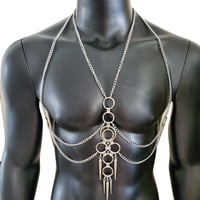 Image 2 of Body Harness,Body Chain Harness,Men Body Chain Harness,Chest Harness,Music Festival Wear,Burning Man