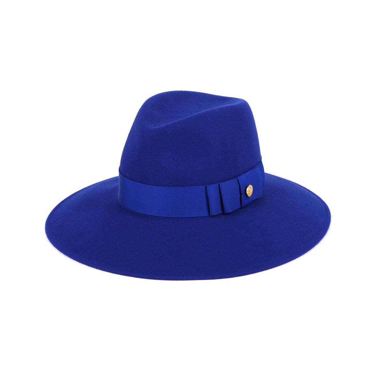 Royal Wide Brim Fedora with Matching Grosgrain Band