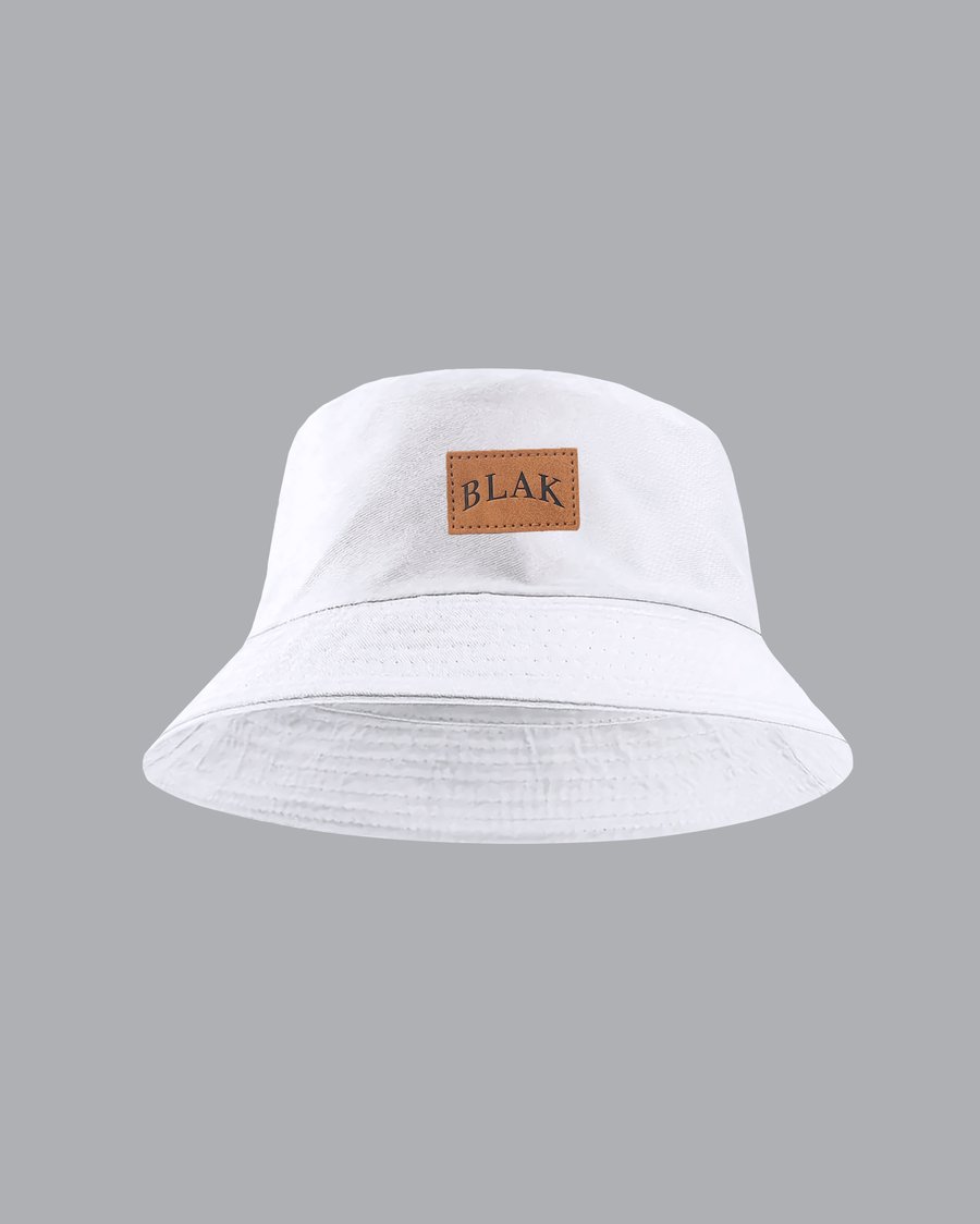 Image of The BLAK Bucket Hat in White