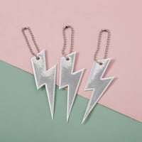 Image 8 of Lightning Bolt Reflective KeyChain Pendant (11 Colours)