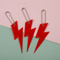 Image 9 of Lightning Bolt Reflective KeyChain Pendant (11 Colours)