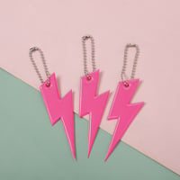 Image 10 of Lightning Bolt Reflective KeyChain Pendant (11 Colours)