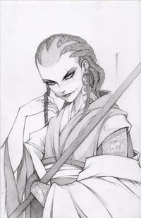 PENCIL ORIGINAL ART GEISHA ASSASSIN SIGNED