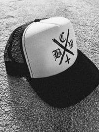 Image 3 of b.c.w X hc retro foam trucker cap mesh back