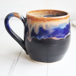 Image of Colorful Handcrafted Pottery Mug, 16 Ounce Capacity, Made in USA