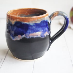 Image of Colorful Handcrafted Pottery Mug, 16 Ounce Capacity, Made in USA