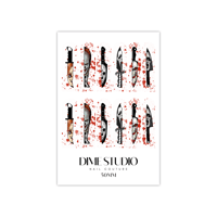 Image 3 of SLASHER HORROR KNIVES HALLOWEEN NAIL DECALS 