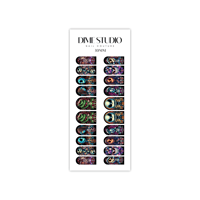 Image 3 of RETRO NIGHTMARE BEFORE CHRISTMAS HALLOWEEN NAIL DECALS 