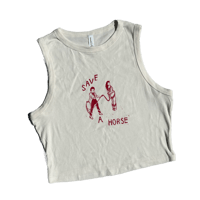 Image 1 of wlw save a horse cropped tank