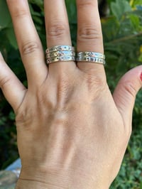 Image 2 of Stamped Sterling Silver Stacking Rings