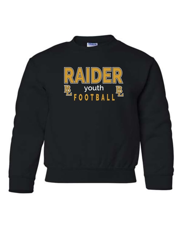 Image of Raider Youth Football Crewneck Sweatshirt