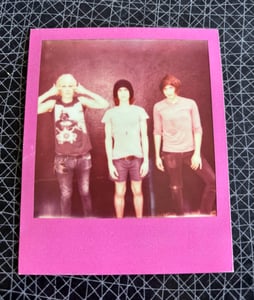 Image of Pink frame Waterparks polaroid