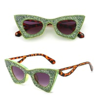 Image 10 of Petite Cat Eye Glam Sparkle Glasses (6 Colour Options)