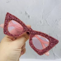 Image 3 of Petite Cat Eye Glam Sparkle Glasses (6 Colour Options)