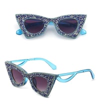 Image 6 of Petite Cat Eye Glam Sparkle Glasses (6 Colour Options)