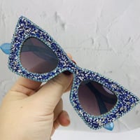 Image 2 of Petite Cat Eye Glam Sparkle Glasses (6 Colour Options)