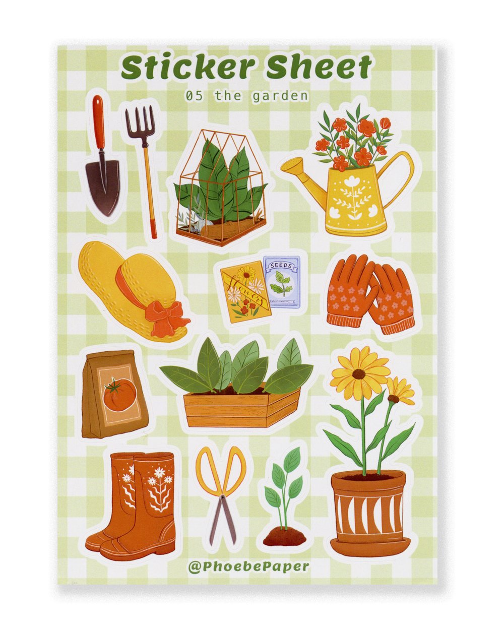 Image of Sticker Sheet 05 The Garden