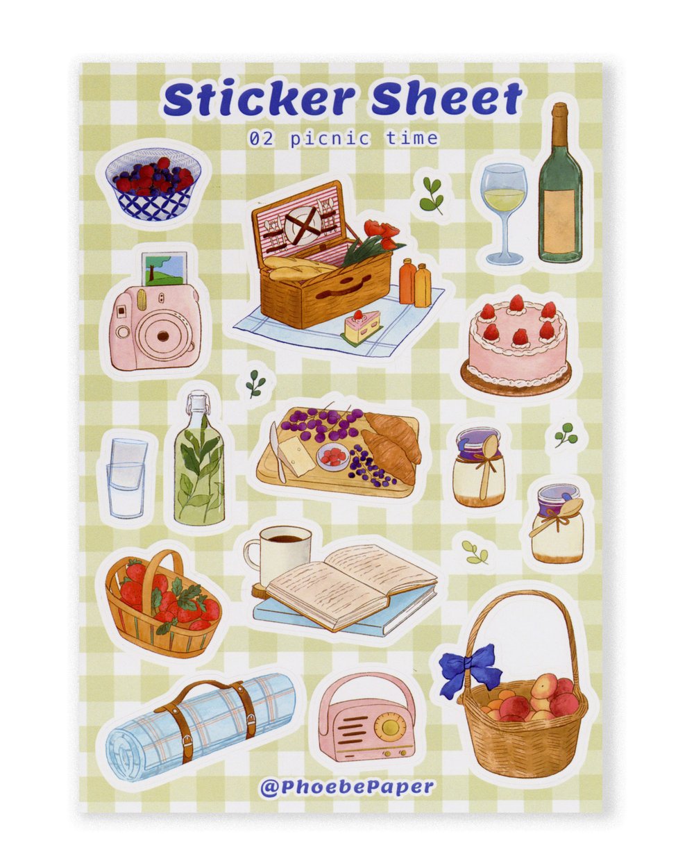 Image of Sticker Sheet 02 Picnic Time