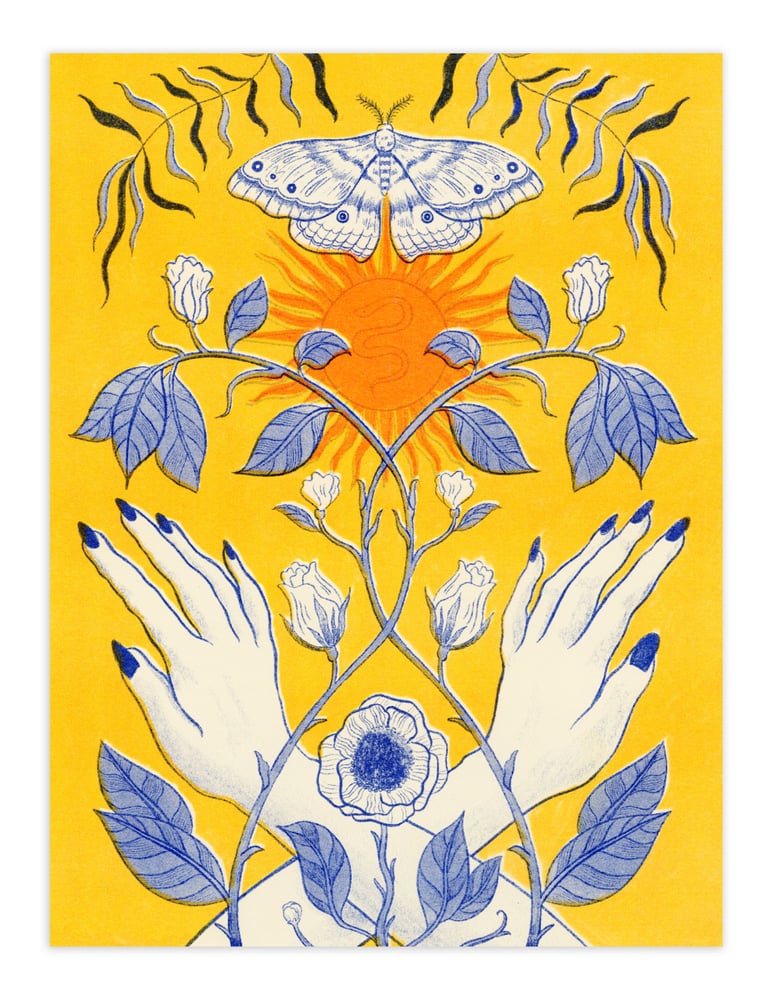 Image of Riso Print The Magic Hands