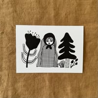 Image 1 of FOREST GIRL POSTCARD
