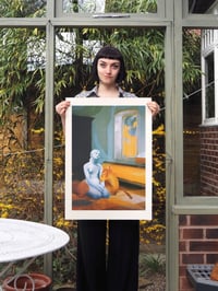 Image 1 of Warm in Blue A2 Screenprint