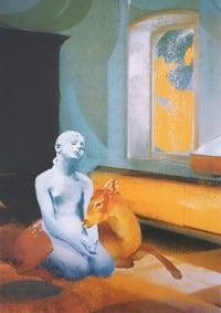 Image 3 of Warm in Blue A2 Screenprint