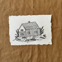 Image 1 of ORIGINAL INK PAINTING - HOUSE IN THE HEATHER