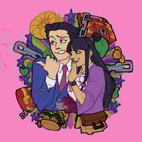 Image 1 of Ace Attorney Maya & Phoenix Gossip Charm!
