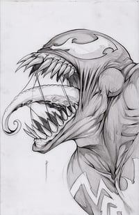 ORIGINAL PENCIL ART SIGNED VENOM