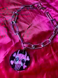 Image 1 of Purple Blue Anxiety Skull Chain