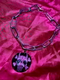 Image 2 of Purple Blue Anxiety Skull Chain