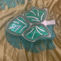 Image 1 of Green Tiki Leaf #1