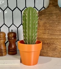 Image 1 of Cactus in Planter Toothpick Dispenser, 3D Printed House Plant