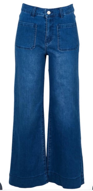 Image of Ellie Front Pocket Jeans - Dark Demin