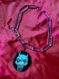 Image 1 of Cyan Anxiety Skull Chain