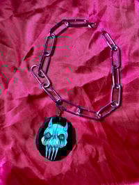 Image 2 of Cyan Anxiety Skull Chain